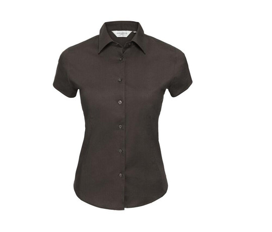 RUSSELL COLLECTION JZ47F - LADIES' SHORT SLEEVE FITTED STRETCH SHIRT