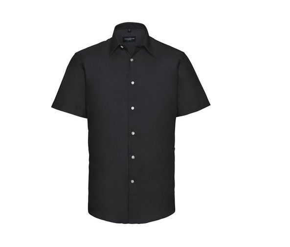 Russell Collection JZ923 - Camicia uomo Oxford maniche corte
