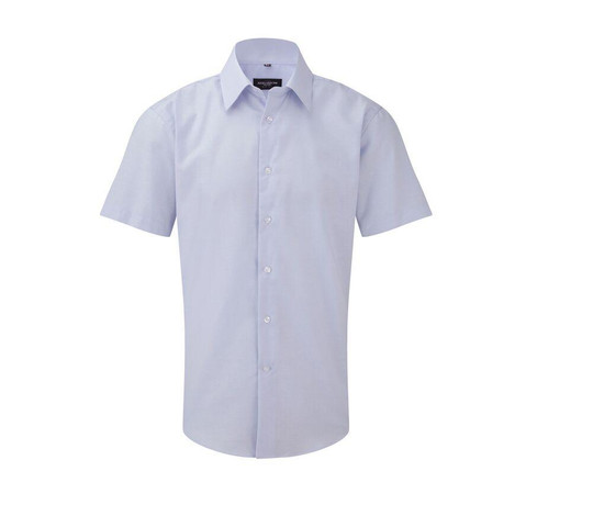 RUSSELL COLLECTION JZ923 - MEN'S SHORT SLEEVE TAILORED OXFORD SHIRT