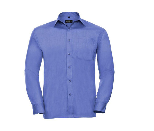 Russell Collection JZ934 - Men's Long Sleeve Polycotton Easy Care Poplin Shirt