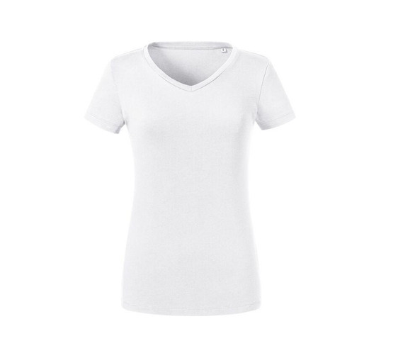RUSSELL RU103F - Women's organic V-neck t-shirt