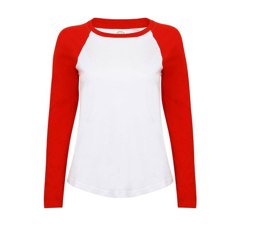 SF Women SK271 - Tee-shirt baseball manches longues SF Women