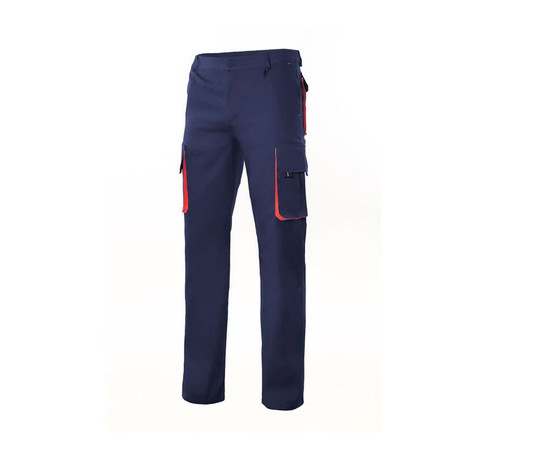 VELILLA V3004 - TWO-TONE MULTI-POCKET TROUSERS