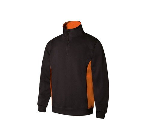 VELILLA V5704 - zweifarbiges Halbreißverschluss-Sweatshirt