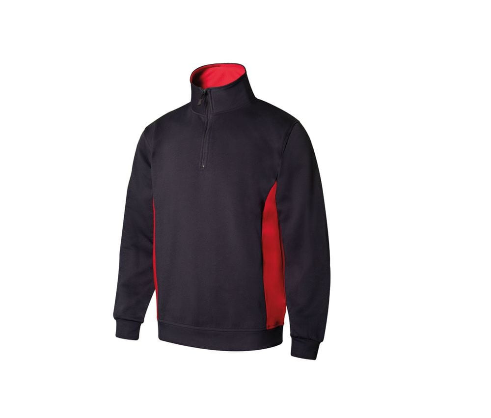 VELILLA V5704 - Tofarvet sweatshirt med lynlås i kraven