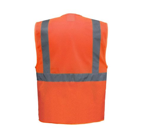 YOKO YK820 - HI-VIS TOP COOL RECYCLED OPEN MESH EXECUTIVE WAISTCOAT