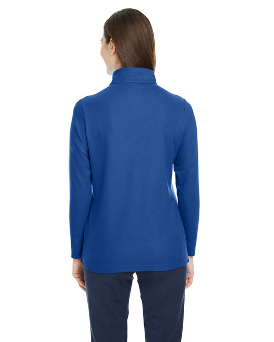 Core 365 CE405W - Veste de sport Fusion ChromaSoft Pique Quarter-Zip pour dames