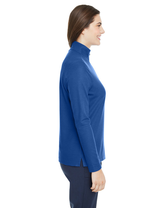 Core 365 CE405W - Veste de sport Fusion ChromaSoft Pique Quarter-Zip pour dames