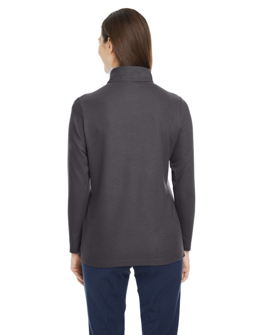 Core 365 CE405W - Veste de sport Fusion ChromaSoft Pique Quarter-Zip pour dames