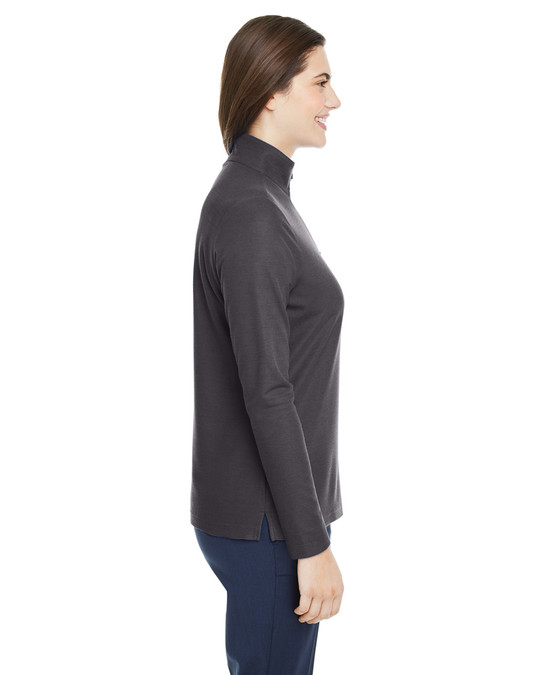 Core 365 CE405W - Veste de sport Fusion ChromaSoft Pique Quarter-Zip pour dames