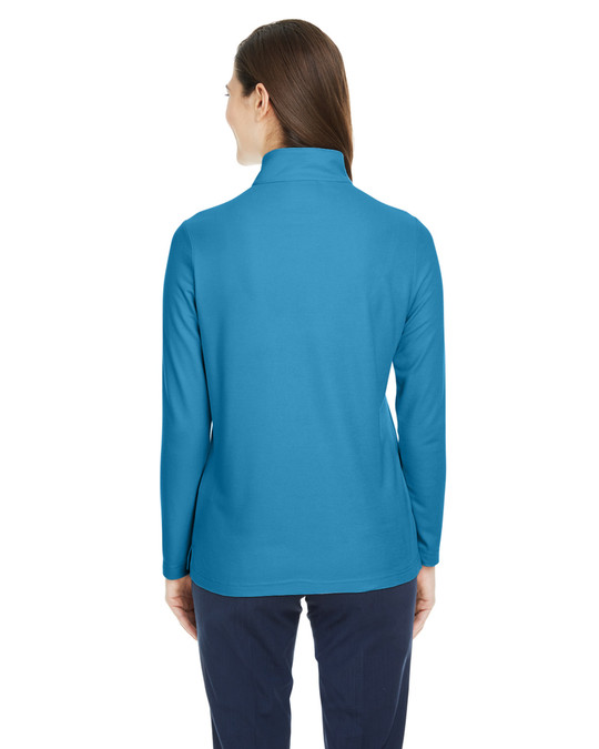 Core 365 CE405W - Veste de sport Fusion ChromaSoft Pique Quarter-Zip pour dames