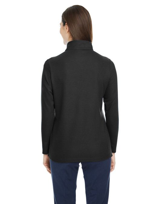 Core 365 CE405W - Veste de sport Fusion ChromaSoft Pique Quarter-Zip pour dames