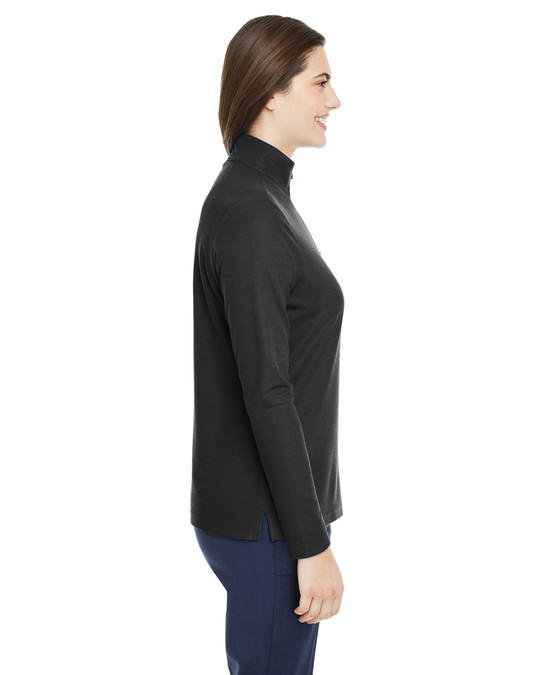 Core 365 CE405W - Veste de sport Fusion ChromaSoft Pique Quarter-Zip pour dames