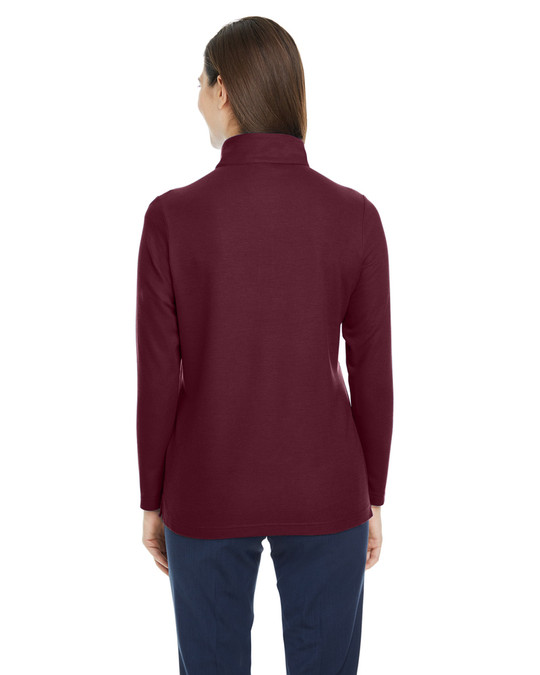 Core 365 CE405W - Veste de sport Fusion ChromaSoft Pique Quarter-Zip pour dames