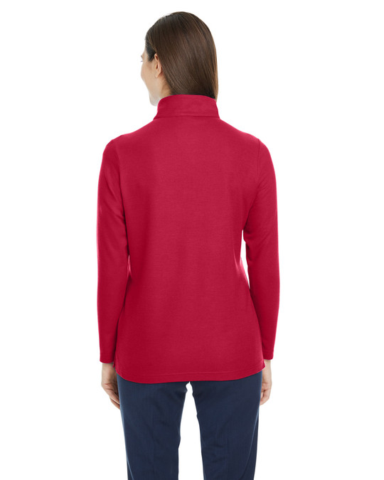 Core 365 CE405W - Veste de sport Fusion ChromaSoft Pique Quarter-Zip pour dames