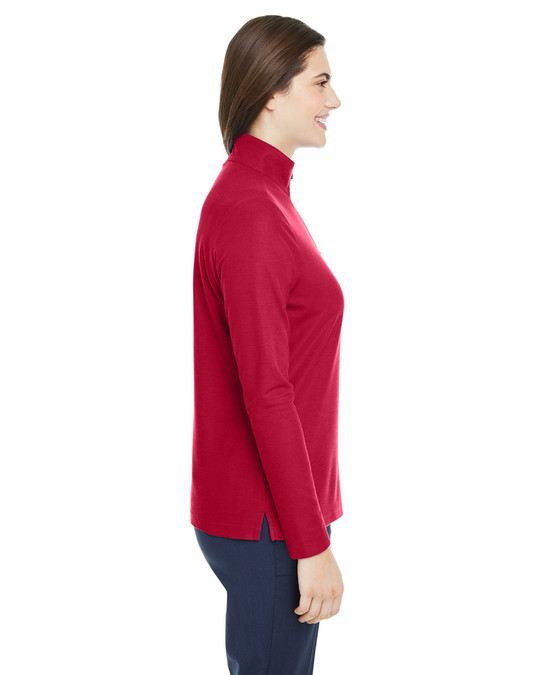 Core 365 CE405W - Veste de sport Fusion ChromaSoft Pique Quarter-Zip pour dames