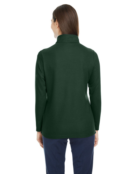 Core 365 CE405W - Veste de sport Fusion ChromaSoft Pique Quarter-Zip pour dames