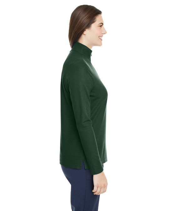Core 365 CE405W - Veste de sport Fusion ChromaSoft Pique Quarter-Zip pour dames