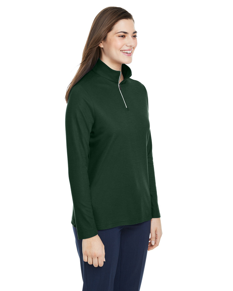 Core 365 CE405W - Ladies Fusion ChromaSoft Pique Quarter-Zip