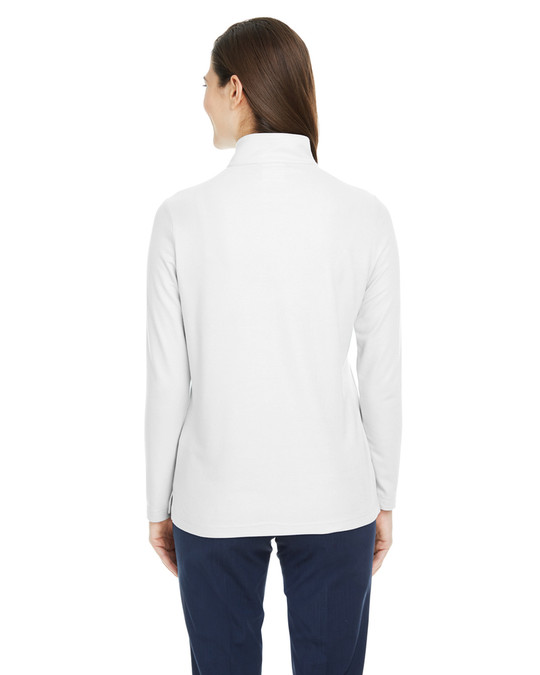 Core 365 CE405W - Veste de sport Fusion ChromaSoft Pique Quarter-Zip pour dames