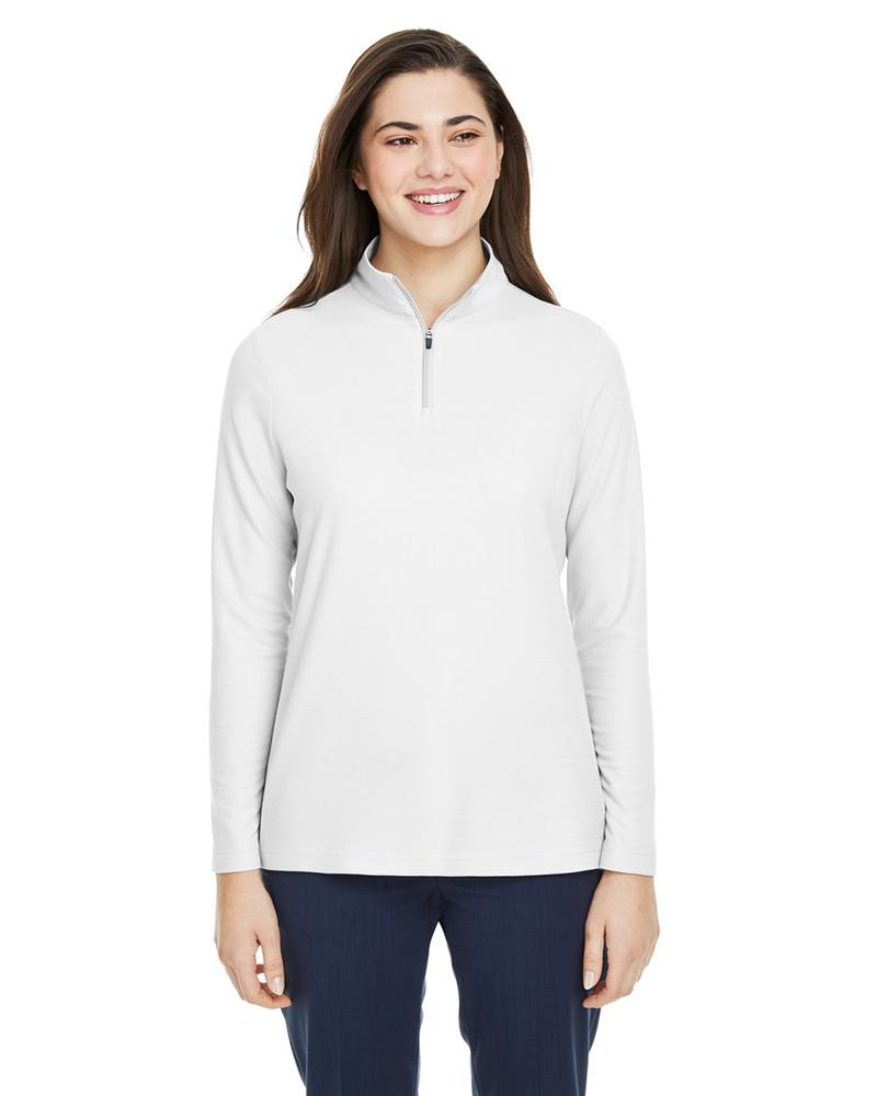 Core 365 CE405W - Ladies Fusion ChromaSoft Pique Quarter-Zip