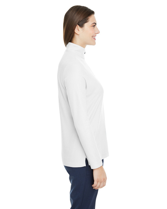 Core 365 CE405W - Veste de sport Fusion ChromaSoft Pique Quarter-Zip pour dames