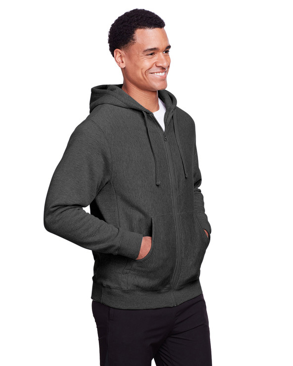 Team 365 TT95 - Men's Zone HydroSport Heavyweight Full-Zip Hooded Sweatshirt