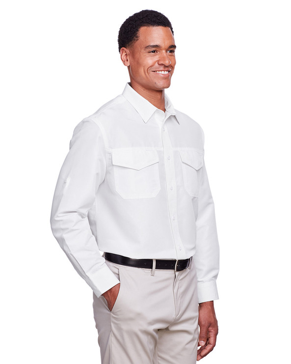 Harriton M580L - Men's Key West Long-Sleeve Performance Staff Shirt
