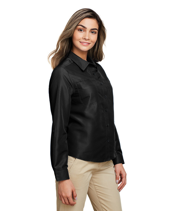 Harriton M580LW - Ladies Key West Long-Sleeve Performance Staff Shirt