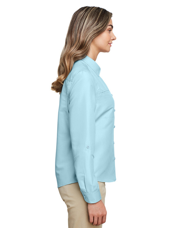 Harriton M580LW - Ladies Key West Long-Sleeve Performance Staff Shirt
