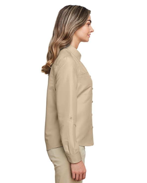 Harriton M580LW - Ladies Key West Long-Sleeve Performance Staff Shirt