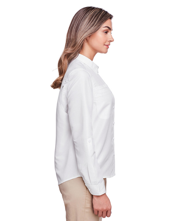 Harriton M580LW - Ladies Key West Long-Sleeve Performance Staff Shirt
