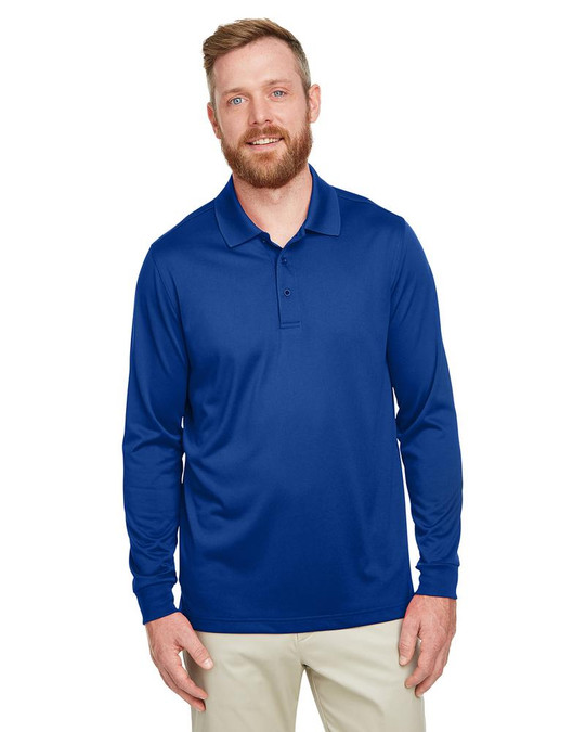 Harriton M348L - Polo à manches longues Advantage Snag Protection Plus IL pour hommes