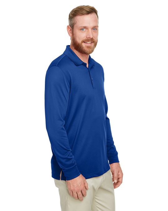 Harriton M348L - Polo à manches longues Advantage Snag Protection Plus IL pour hommes