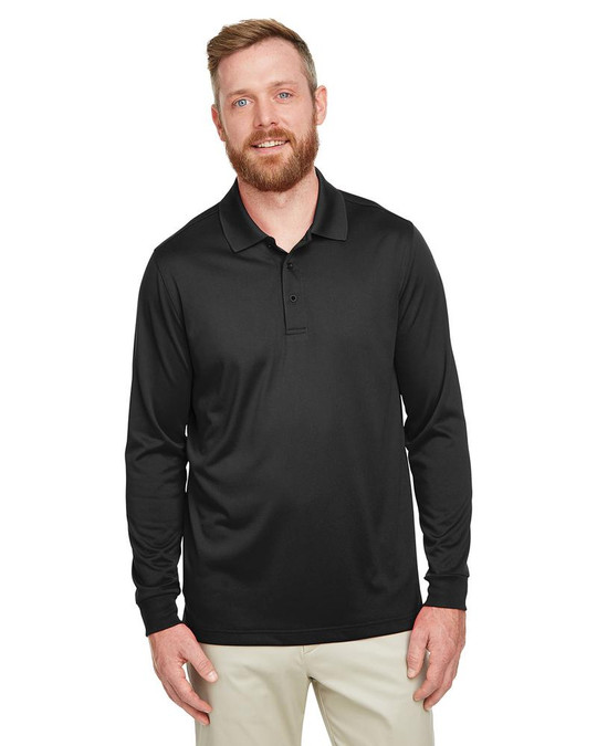 Harriton M348L - Polo à manches longues Advantage Snag Protection Plus IL pour hommes