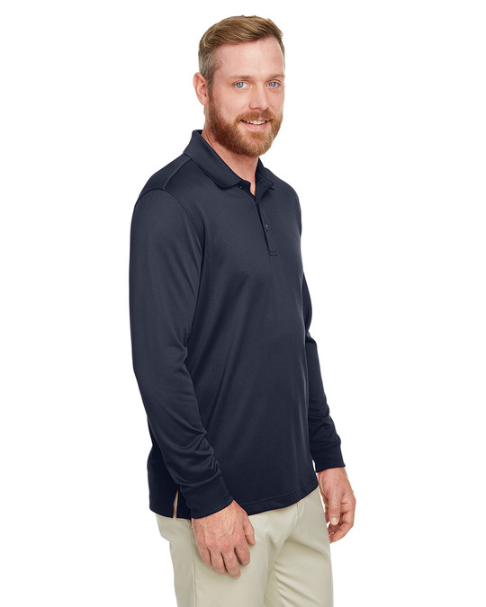 Harriton M348L - Polo à manches longues Advantage Snag Protection Plus IL pour hommes