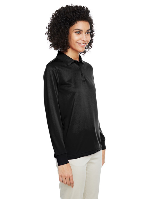 Harriton M348LW - Polo à manches longues Advantage Snag Protection Plus IL pour dames