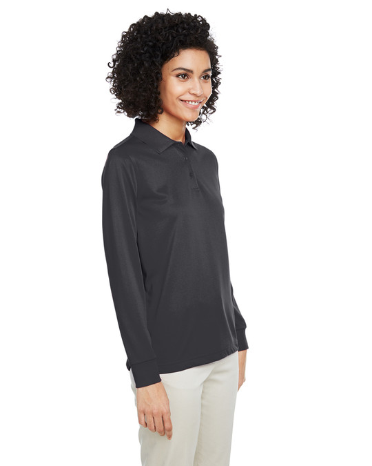 Harriton M348LW - Polo à manches longues Advantage Snag Protection Plus IL pour dames
