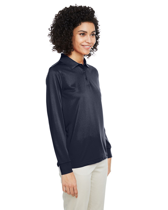 Harriton M348LW - Polo à manches longues Advantage Snag Protection Plus IL pour dames