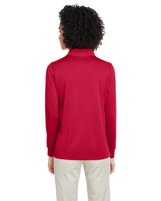 Harriton M348LW - Polo à manches longues Advantage Snag Protection Plus IL pour dames