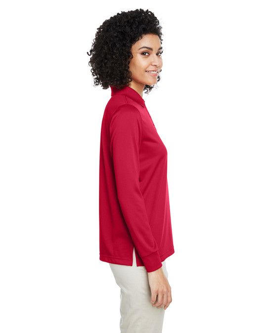 Harriton M348LW - Polo à manches longues Advantage Snag Protection Plus IL pour dames