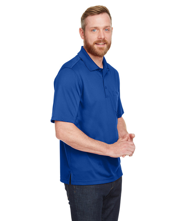 Harriton M348P - Men's Advantage Snag Protection Plus IL Pocket Polo