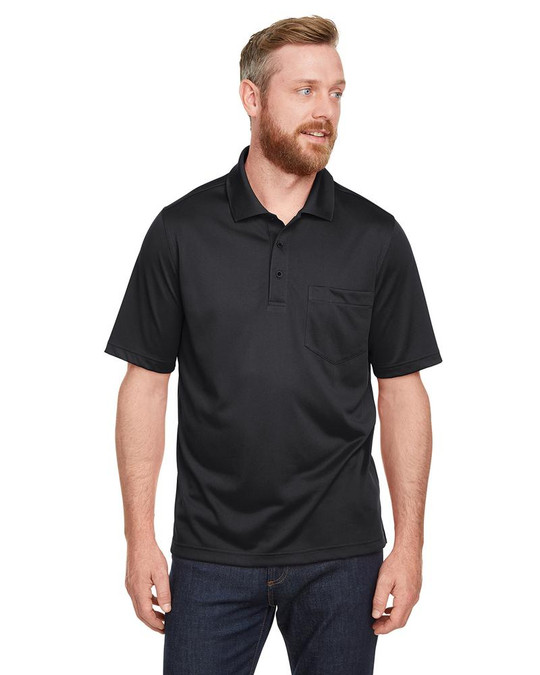 Harriton M348P - Polo Advantage Snag Protection Plus IL Pocket pour hommes