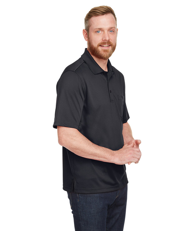 Harriton M348P - Men's Advantage Snag Protection Plus IL Pocket Polo