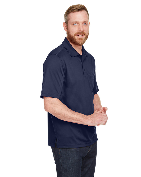 Harriton M348P - Men's Advantage Snag Protection Plus IL Pocket Polo