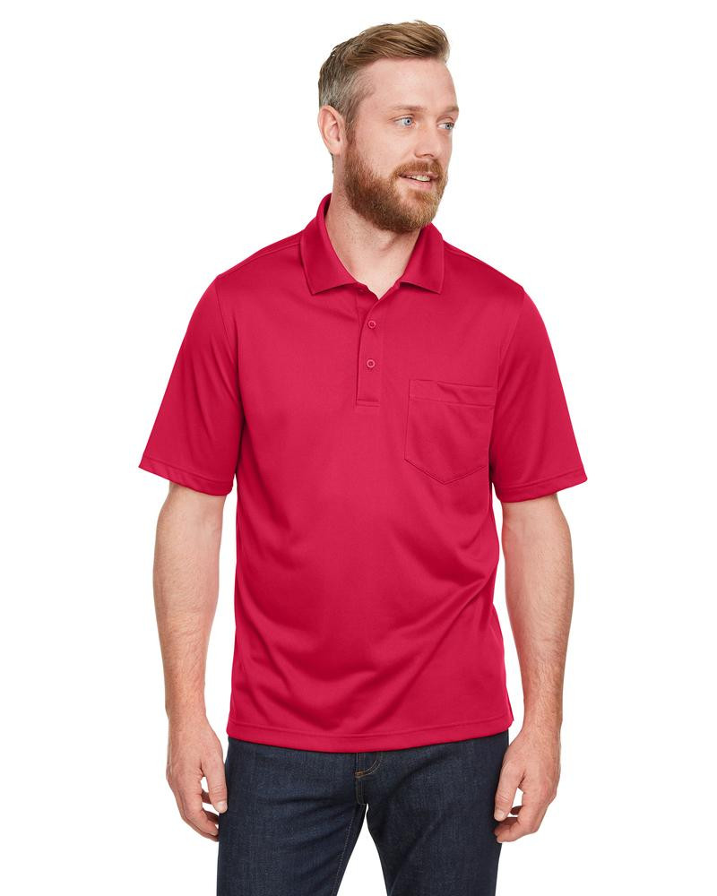 Harriton M348P - Men's Advantage Snag Protection Plus IL Pocket Polo