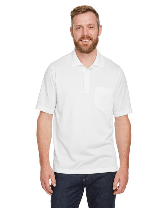 Harriton M348P - Polo Advantage Snag Protection Plus IL Pocket pour hommes