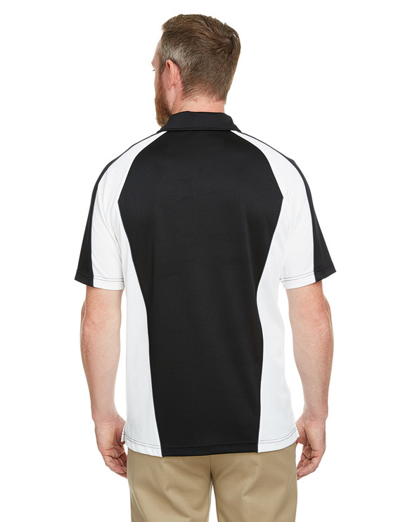 Harriton M385 - Men's Advantage Snag Protection Plus IL Colorblock Polo