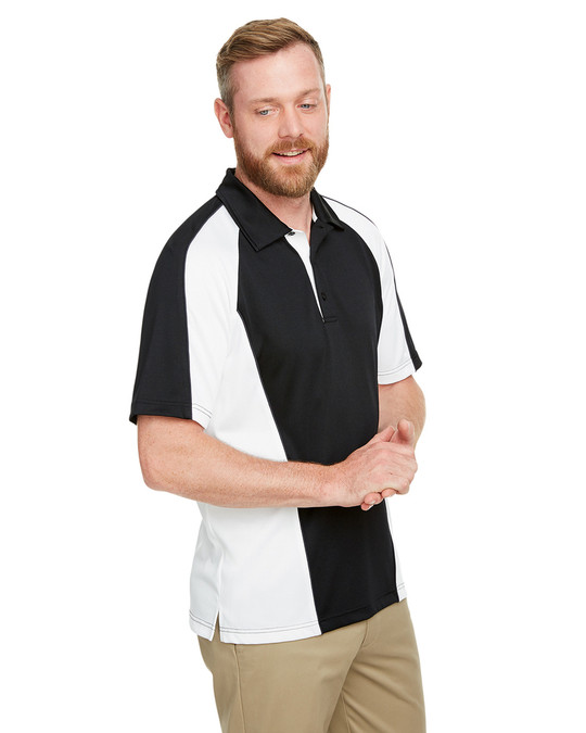 Harriton M385 - Polo Advantage Snag Protection Plus IL Colorblock pour hommes