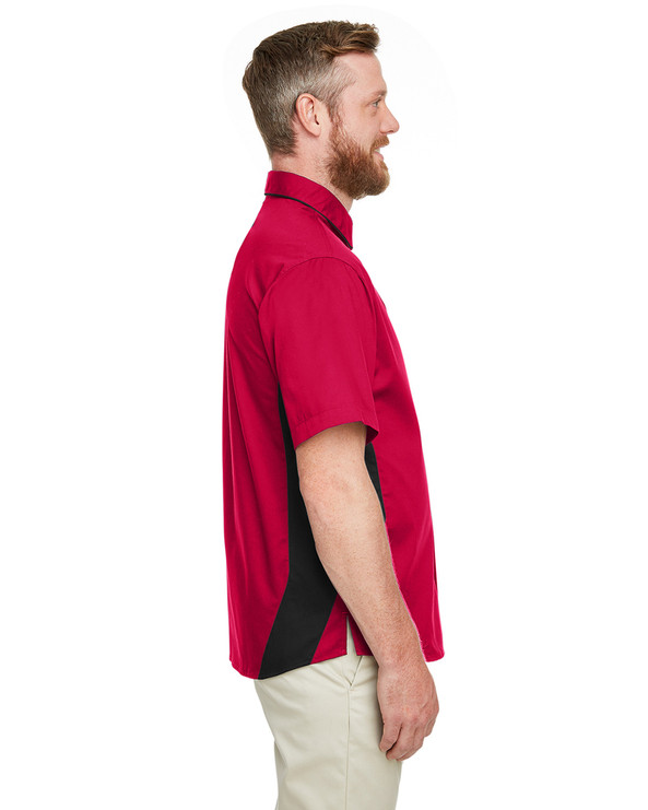 Harriton M586T - Men's Tall Flash IL Colorblock Short Sleeve Shirt